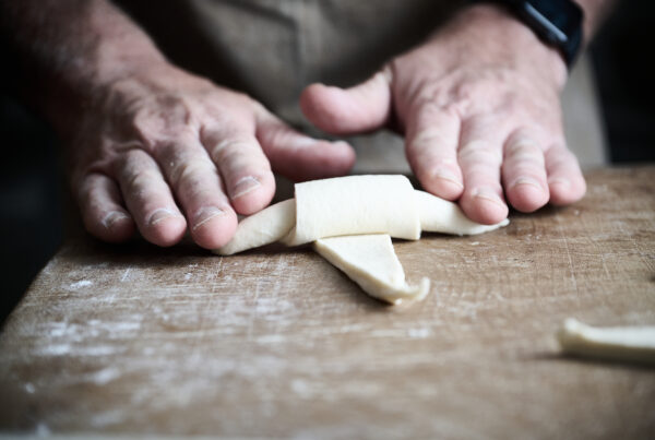 Handmade croissants by Aidan Monks Kendal Lake District Bakery