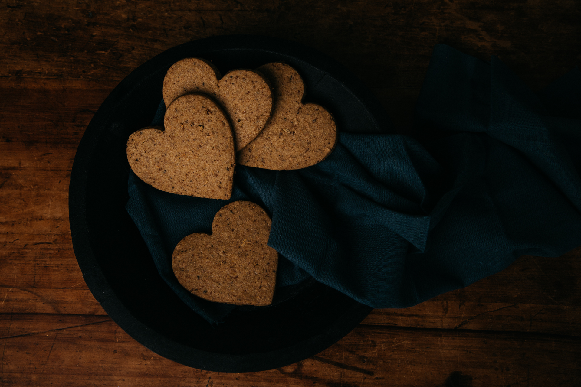 Lovingly Artisan Barley and Ginger heart Biscuits