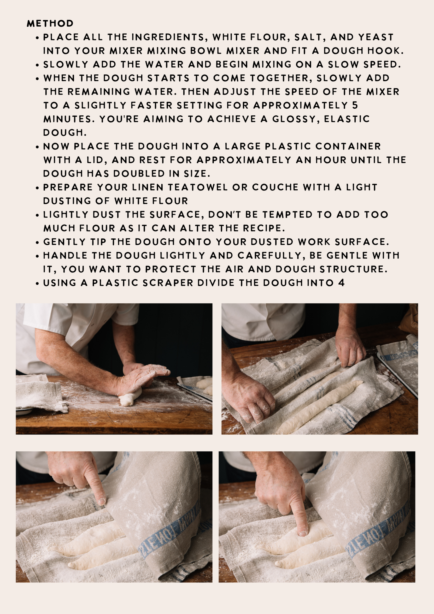 this image is the methodology behind making a Lovingly Artisan sourdough