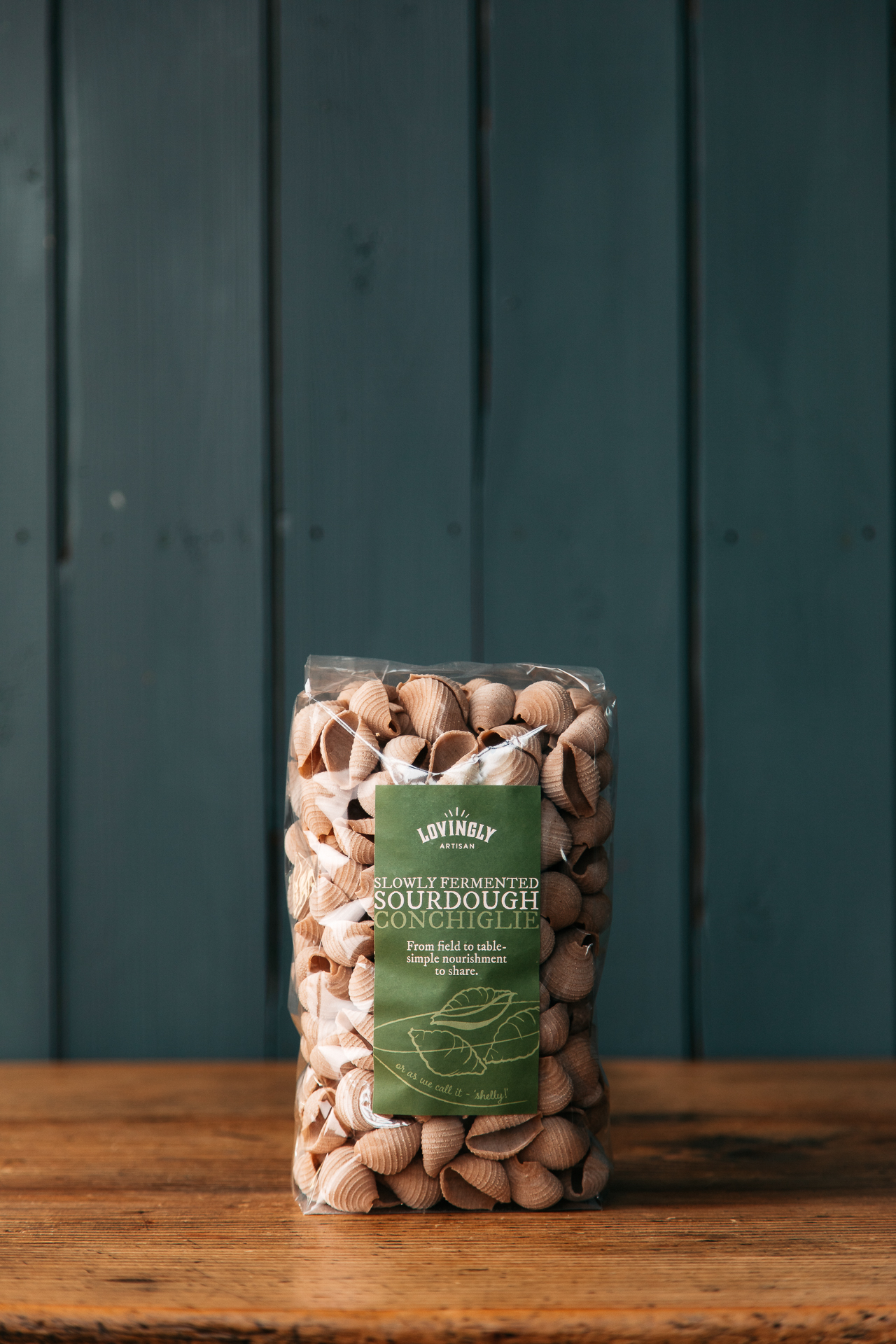 Lovingly Artisan Pasta, sourdough conchigile, sourdough pasta, wholegrain, barber Lovingly Artisan Sourdough Conchigile pasta
