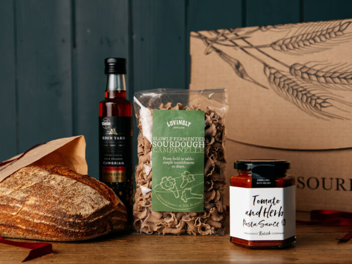Christmas pasta box, sourdough pasta, lovingly artisan, festivity, chritsmas 2026, artisan